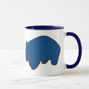 BlåttWombat keramisk mugg