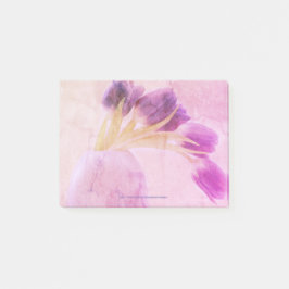 Blåtuliper - ännu livstid post-it block