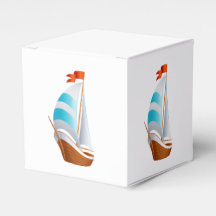 Blåturkos för sjöbåtar (Nautical Sailboat) Gift/Fa