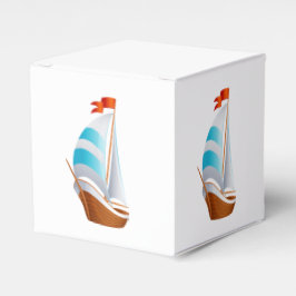 Blåturkos för sjöbåtar (Nautical Sailboat) Gift/Fa Presentaskar