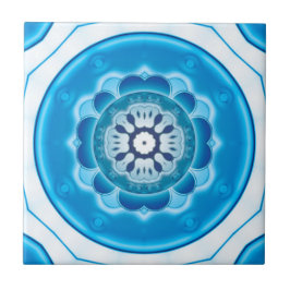 Blåturkos Geometric Bathroom Tile Kakelplatta