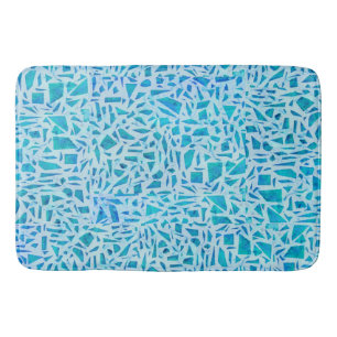 Blåturkos Mosaic Glass Tile Modern Chic Badrumsmatta