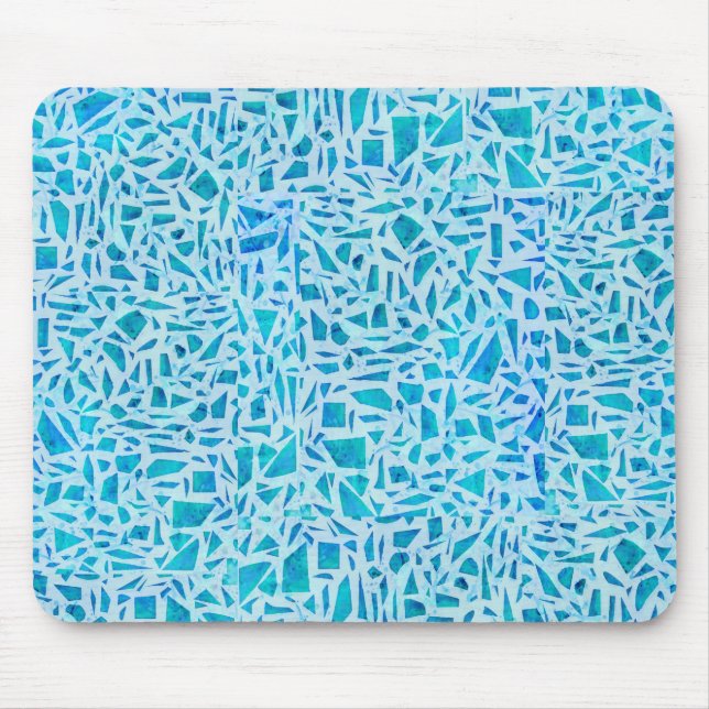 Blåturkos Mosaic Glass Tile Modern Chic Musmatta (Framsidan)