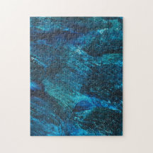 Blåturkvouiserad Glitter-penseldrag