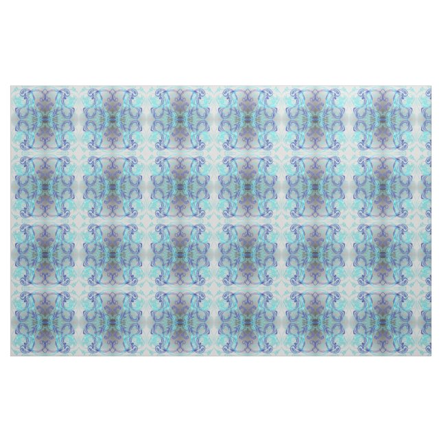Blåtyg av silver, färglösa textilvaror tyg (Fat Quarter)