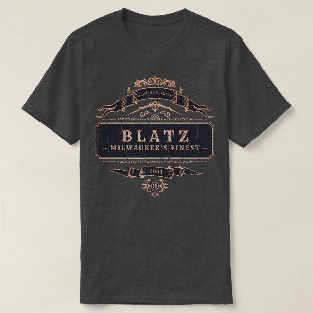 Blatz Beer Milwaukee TShirt 1 T Shirt (Design framsida)