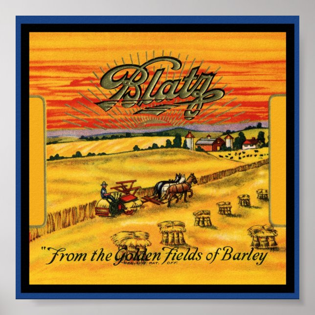 Blatz Beer Poster (Framsidan)