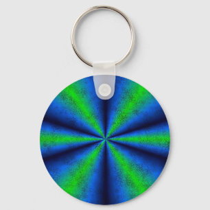 blau grün Regenbogen in Elefantenhaut leder Optik Nyckelring