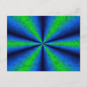 blau grün Regenbogen in Elefantenhaut leder Optik Vykort