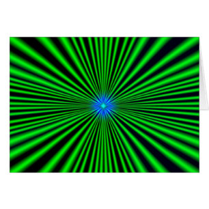 Blau - grüne Stern Hälsningskort
