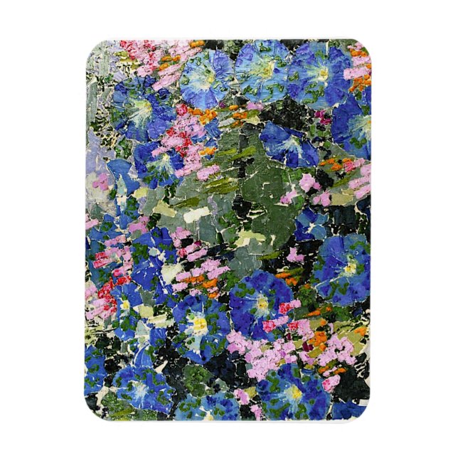 Blau Widen, färglös grafik av Augusto Giacometti Magnet (Vertikal)