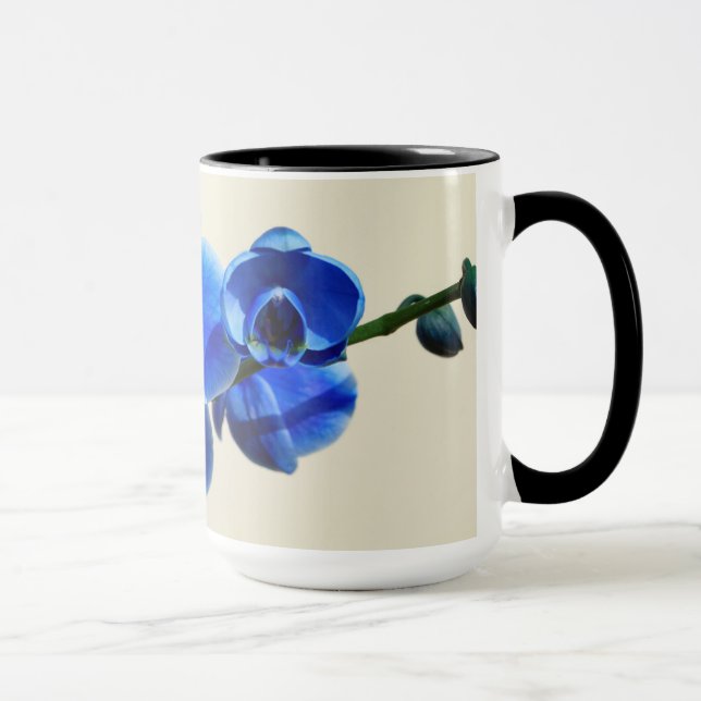Blaue Orchideen Mugg (Höger)