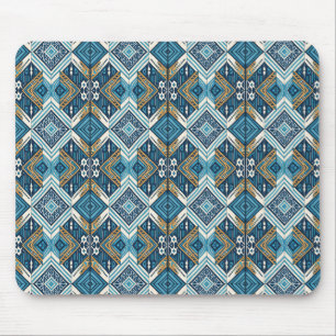 Blaue symetrisches Boho Muster 18583 b xl Musmatta