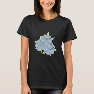 Blauer Hibiskus T Shirt