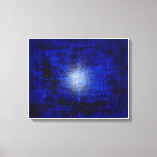 Blauer Kugelblitz Canvastryck (Framsida)