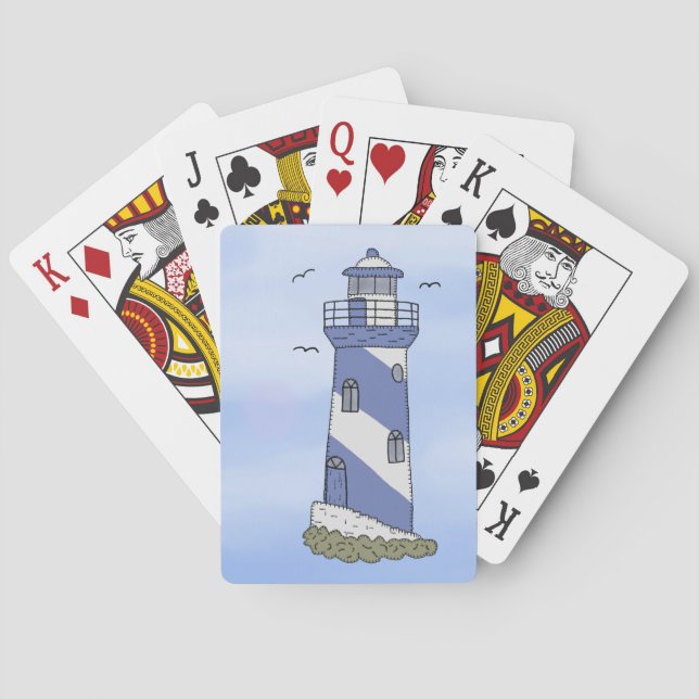 blauer Leuchtturm Casinokort (Baksidan)