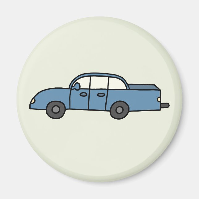 Blauer Pickup Magnet (Framsidan)