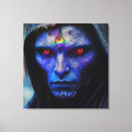 Blauer Wächter der Galaxy Canvastryck