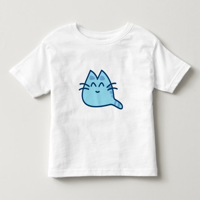 Blaues Kätzchen Pulli Tröja (Framsida)