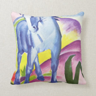 Blaues Pferd I av Franz Marc Dekorativ kudde