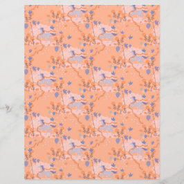 Blåunicorns på orangens bakgrund Pappra Lakan