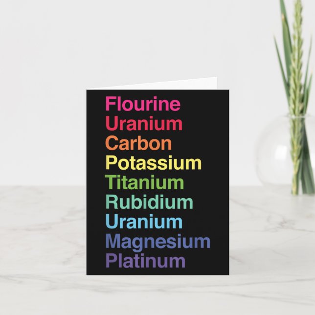 Blåurankol Potium Titanium Rubidium U Kort (Framsida)