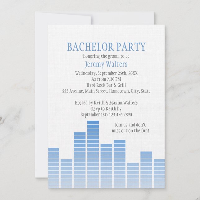 Blåutjämnare Inbjudningar (Framsida)