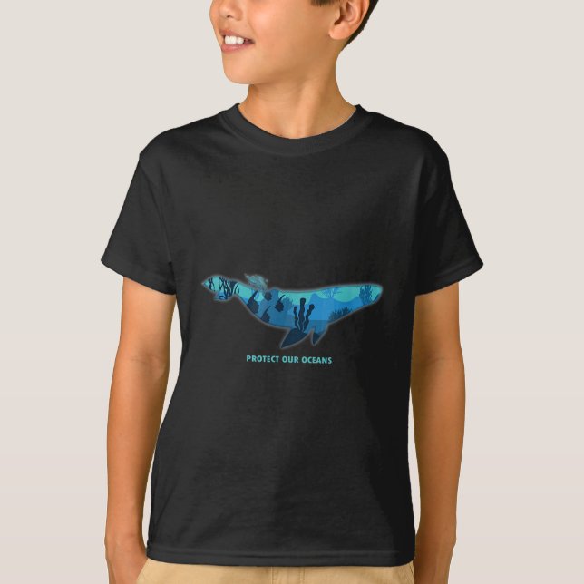 Blauwal Environmental Protection, Climate Protecti T Shirt (Framsida)