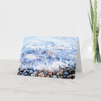 Blåvåg med årstidsgrettkort kort