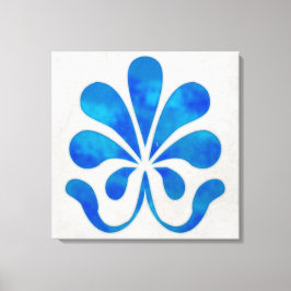 Blåvägg, del 24 x 24 canvastryck