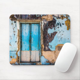 Blåvägg och dörr musmatta