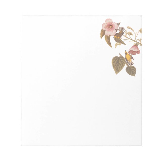 Blåvågig varnare för Gult av Audubon Anteckningsblock (Framsida)