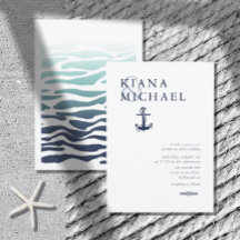 Blåvågsankare Bröllop marin/Wht ID836