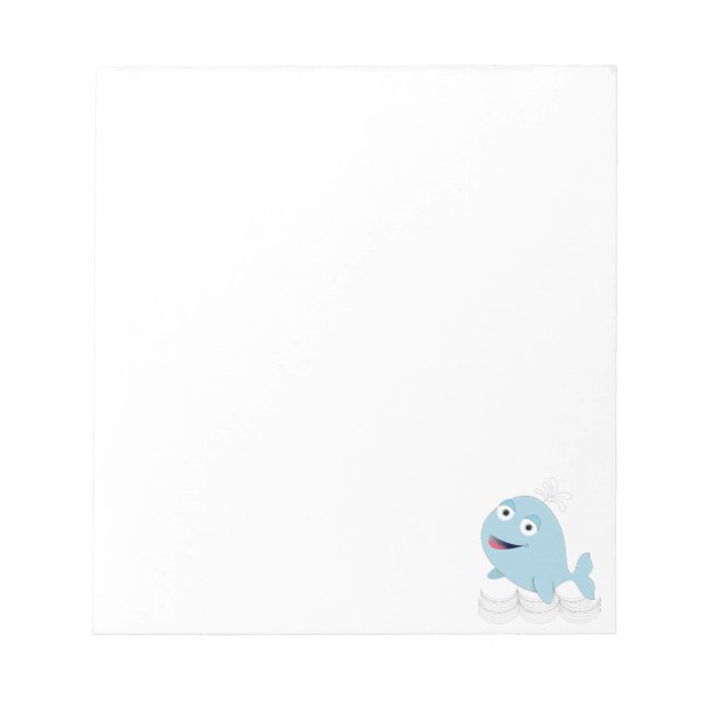 Blåval Anpassningsbar Anteckningsblock (Framsida)