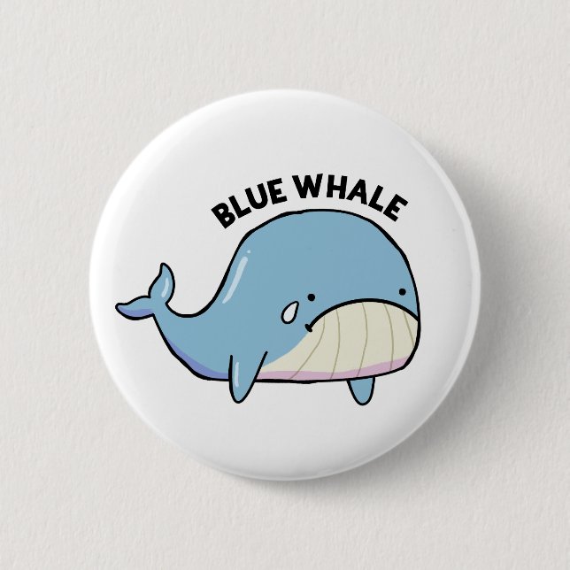 Blåval Ledsen Vale Pun Button Pin Knapp (Framsida)