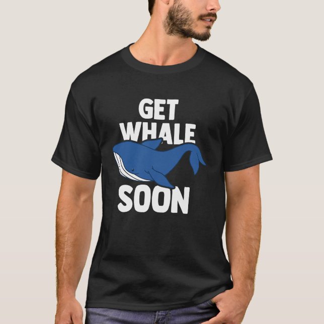 Blåval Marina däggdjur & Valobservationer T Shirt (Framsida)