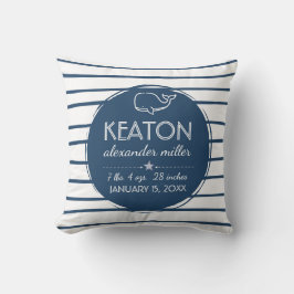 Blåval Nautical Pojke Kudde