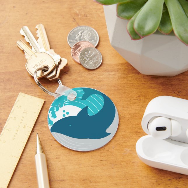 Blåval Nyckelring (Skrivbord)