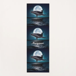 Blåval och helmåne