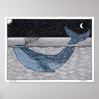 Blåval Poster