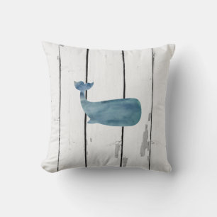 Blåval skiplap Rustic Beach Decor Lumbar Pillo Kudde