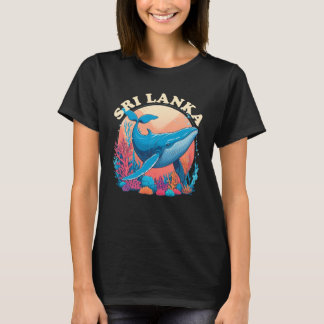 Blåval som tittar på Sri Lanka T Shirt