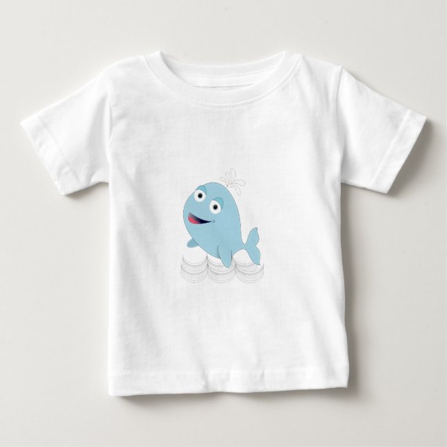 Blåval Tee Shirt (Framsida)