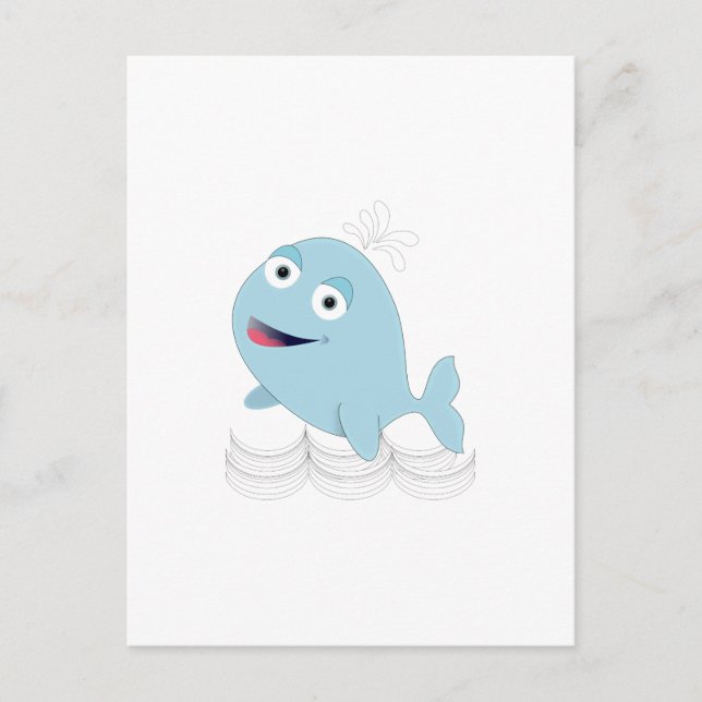 Blåval Vykort (Framsida)