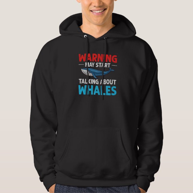 Blåvalens stjärt Buckelval Citat Höger Anima Hoodie (Framsida)