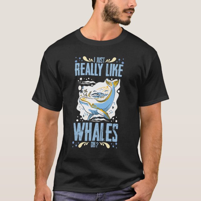Blåvalens stjärt Buckelval Citat Höger Anima T Shirt (Framsida)