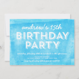 Blåvalsad Bläck vid alla åldrar Inbjudningar