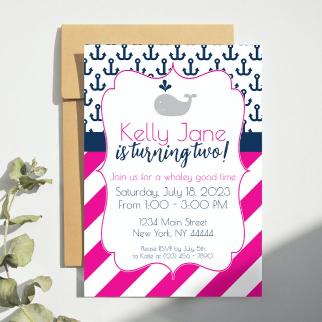 Blåvalsdagsinbjudan Inbjudningar (Skapare uppladdad)