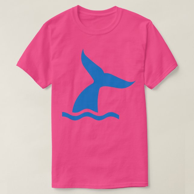 Blåvalsfenor T Shirt (Design framsida)