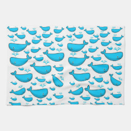 Blåvalshandduk Kökshandduk